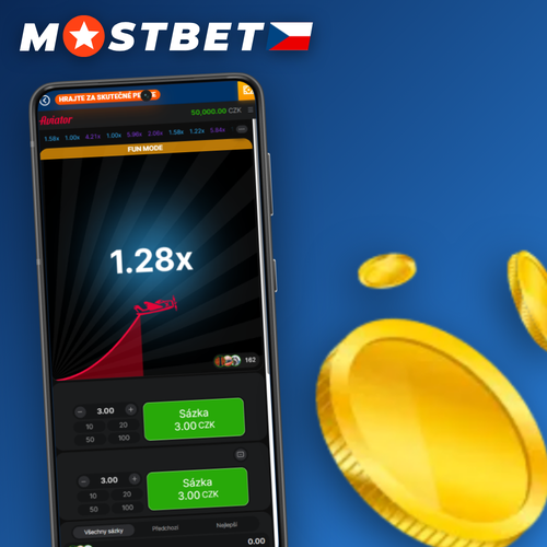 Mostbet Aviator crash hra s letadlem stoupajícím po křivce multiplikátoru
