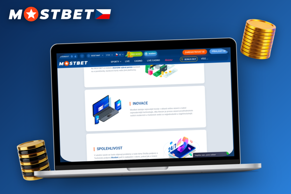 Notebook s QR kódem Mostbet a iPhone snímající kód kamerou pro rychlé stažení mobilní aplikace