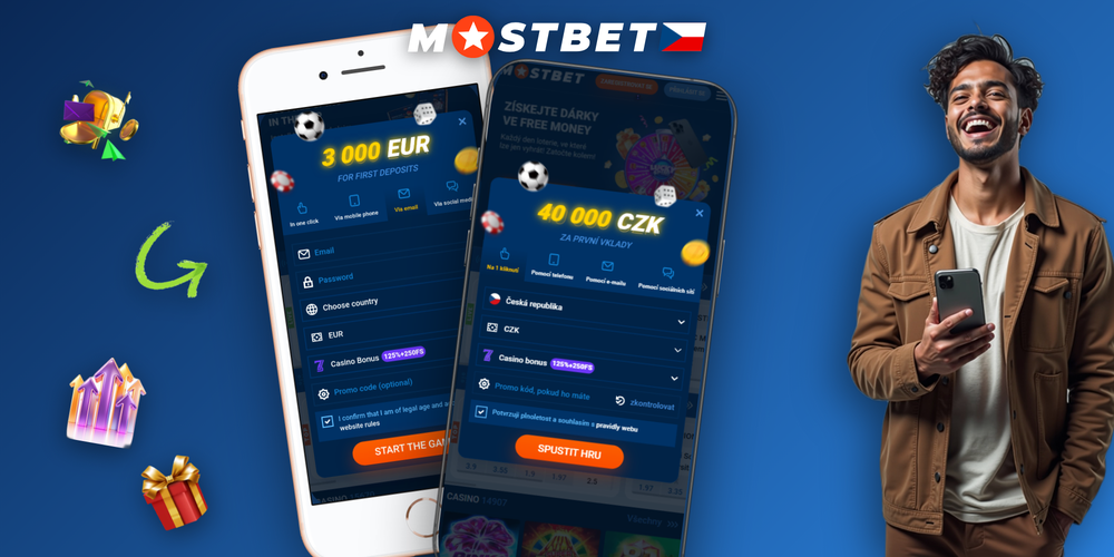 Přehled čtyř metod registrace účtu Mostbet – jednokliknutí, e-mail, telefon, sítě